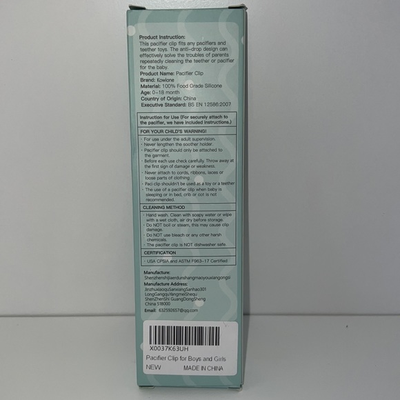 NWT 2 in package Pacifier Clips for Boys Girls Holder for pacifier - Picture 4 of 6